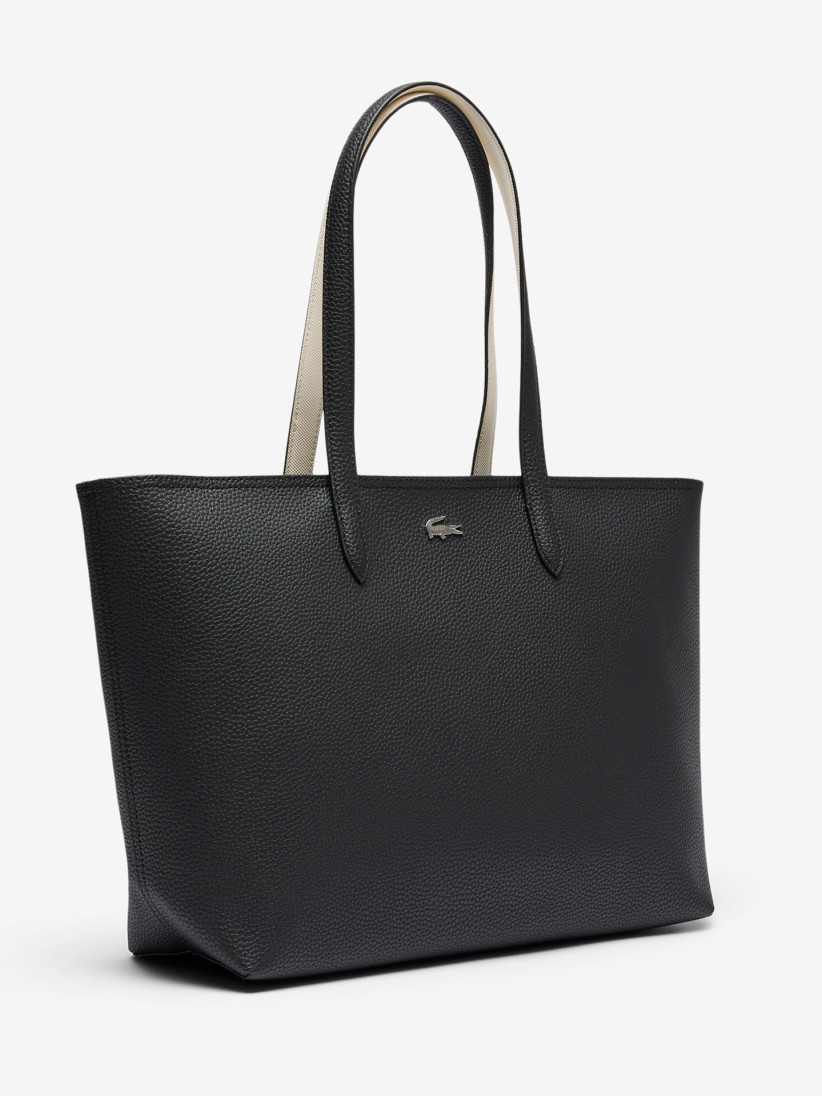 Bolso Tote Lacoste Anna Zipped Negro Bolso Tote Lacoste Anna Zipped Negro