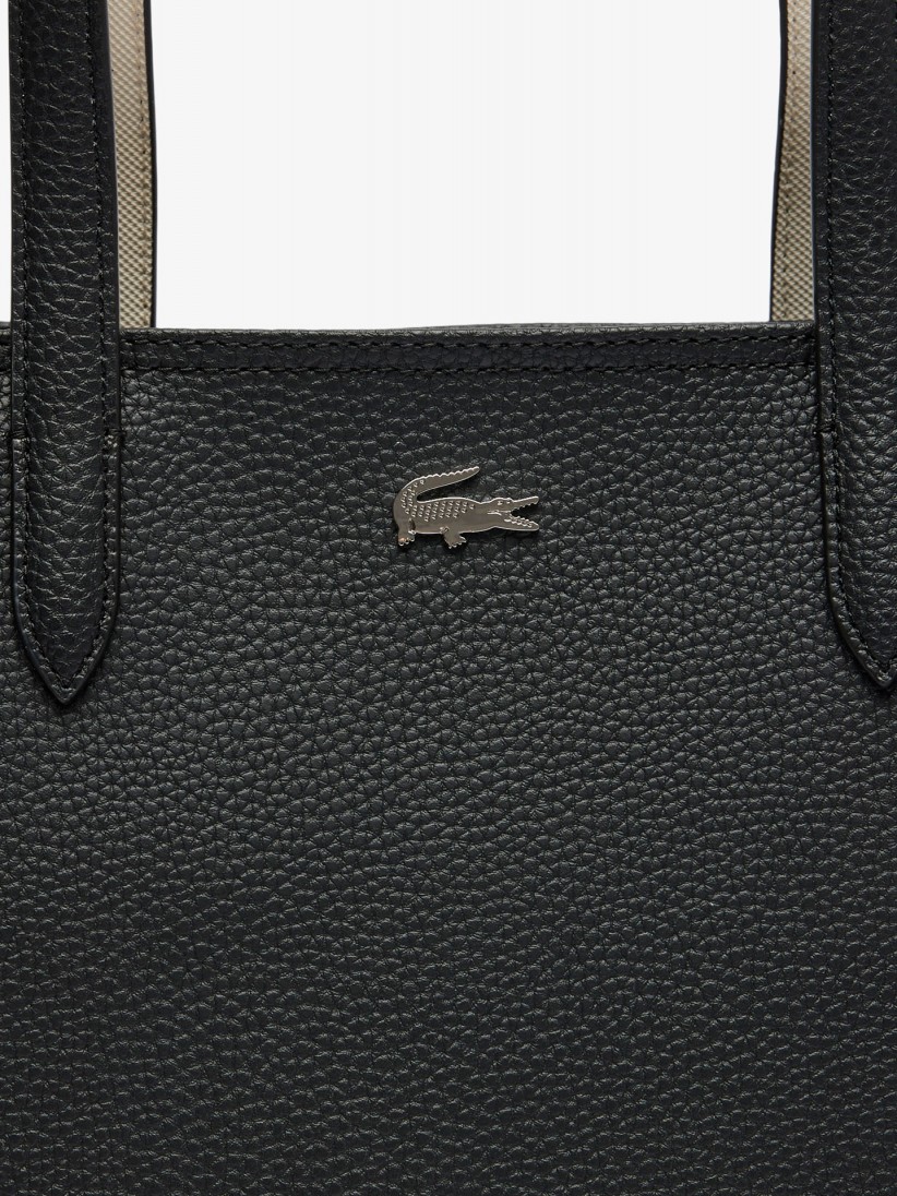Bolso Tote Lacoste Anna Zipped Negro Bolso Tote Lacoste Anna Zipped Negro