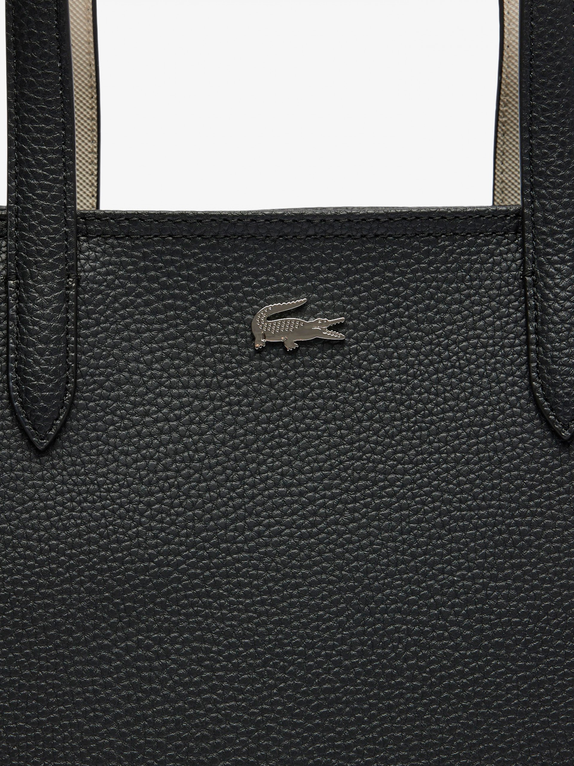 Bolso Tote Lacoste Anna Zipped Negro