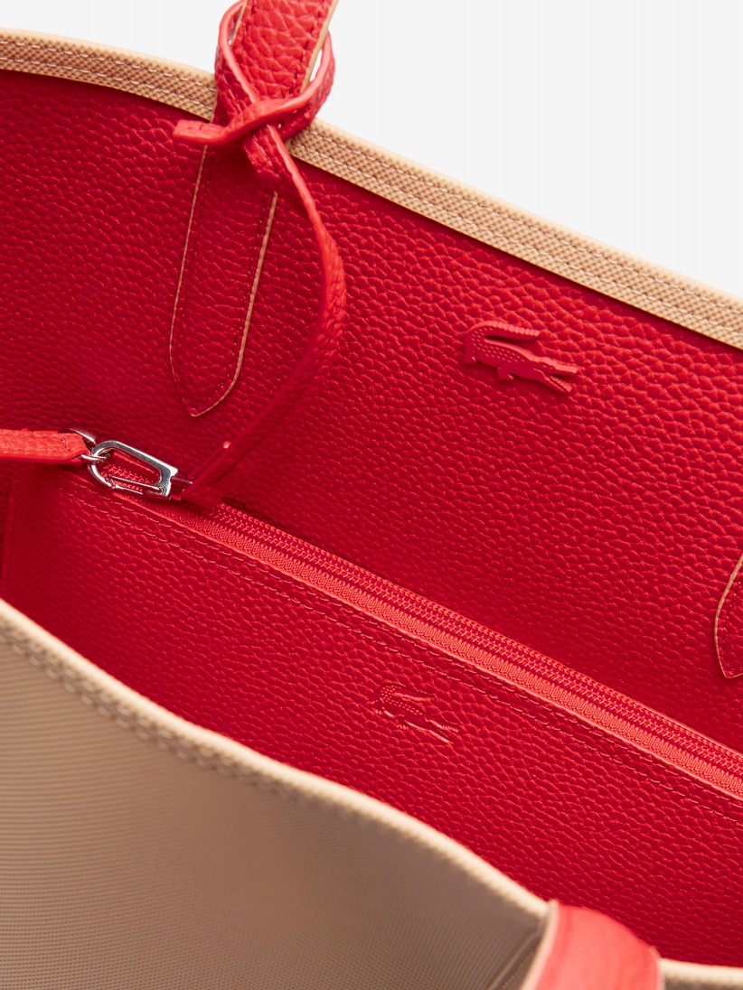 Mala Grande Lacoste Anna Bege Reversvel com Bolsa