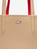 Mala Grande Lacoste Anna Bege Reversvel com Bolsa
