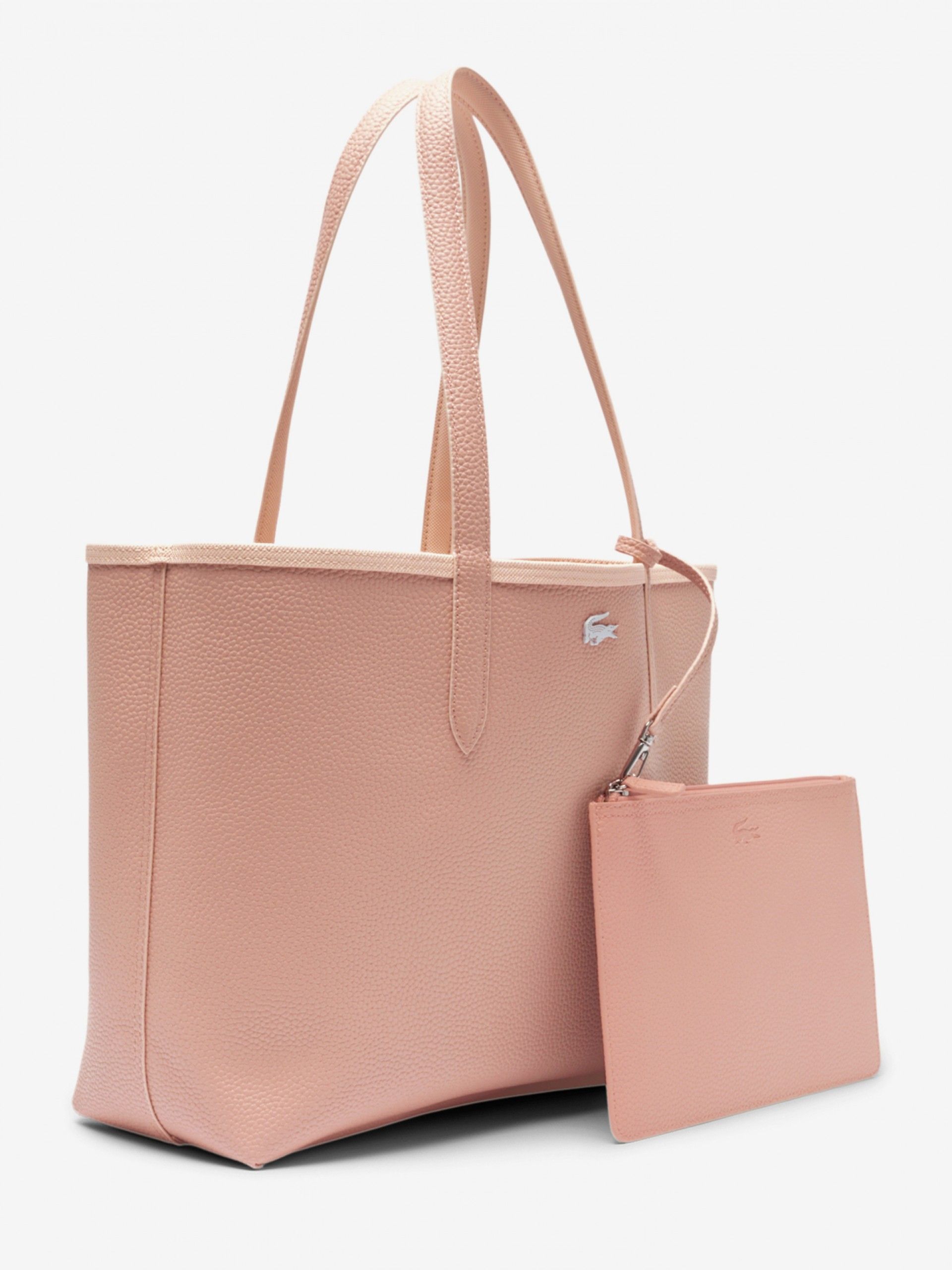 Bolso Tote Lacoste Anna Rosa Reversible con Bolso Clutch