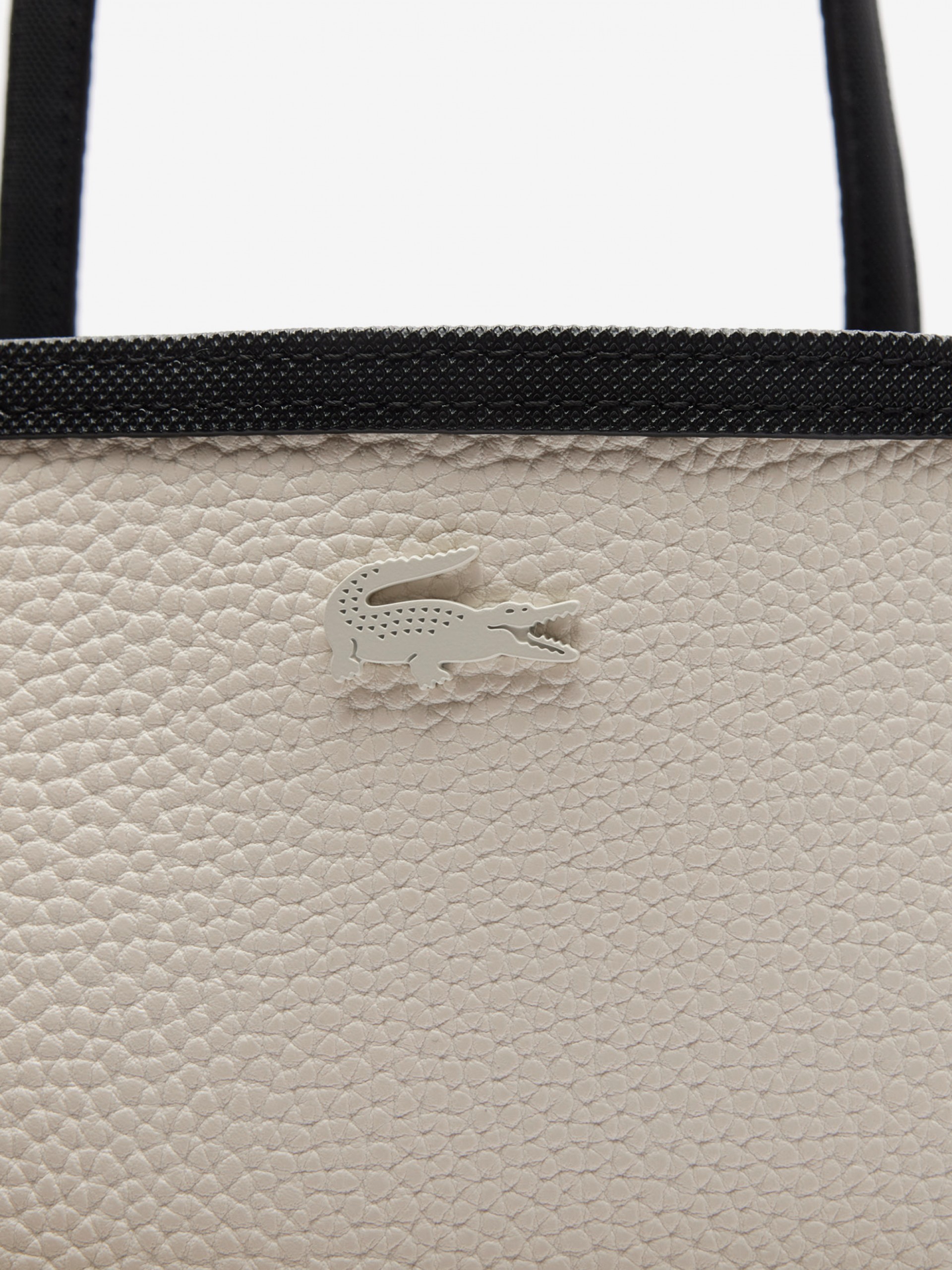 Bolso Tote Lacoste Anna Negro Reversible con Bolso Clutch
