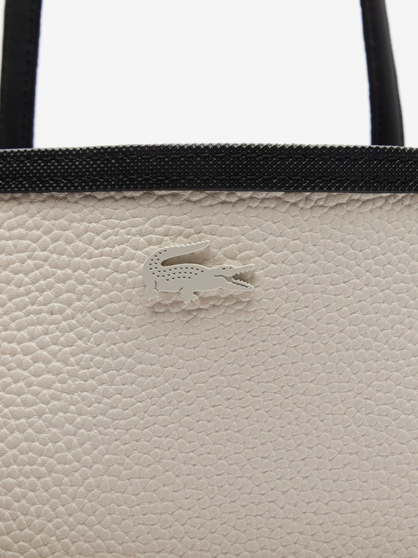 Bolso Tote Lacoste Anna Negro Reversible con Bolso Clutch Bolso Tote Lacoste Anna Negro Reversible con Bolso Clutch