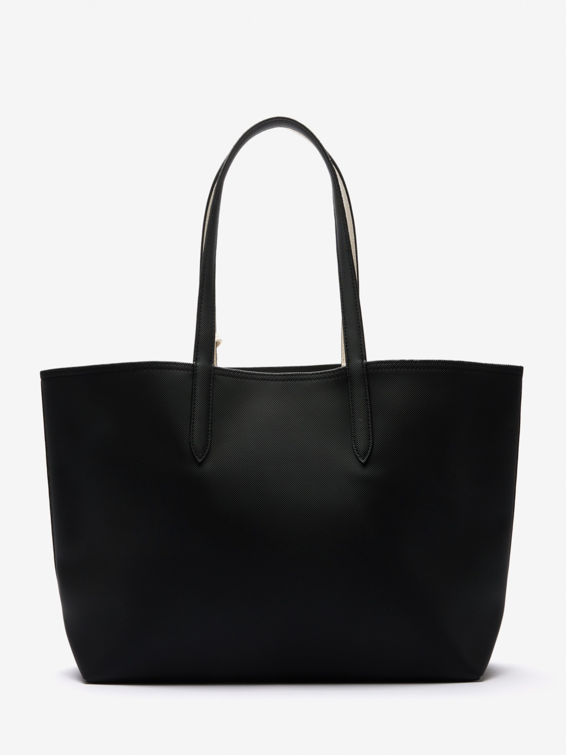 Bolso Tote Lacoste Anna Negro Reversible con Bolso Clutch