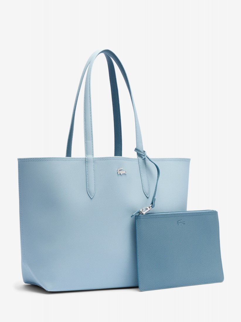 Mala Grande Lacoste Anna Azul Claro Reversvel com Bolsa