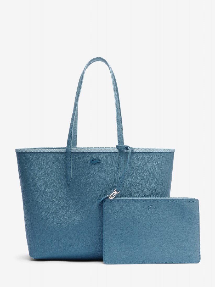 Mala Grande Lacoste Anna Azul Claro Reversvel com Bolsa