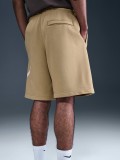Nike Club Fleece Beige Shorts For Men