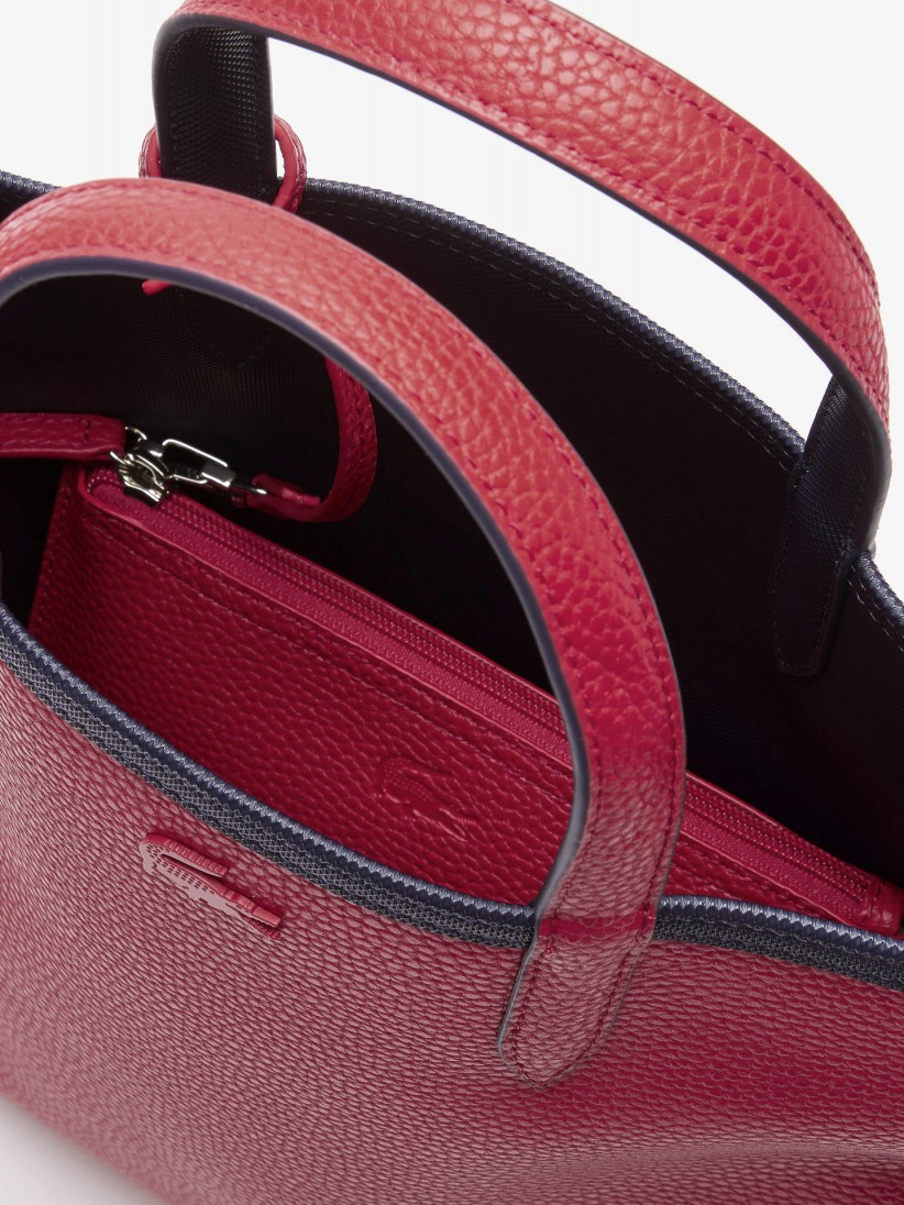 Mala Grande Lacoste Vertical Anna Azul Marinho Reversvel com Bolsa