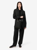 Mala Grande Lacoste Vertical Anna Preta Reversvel com Bolsa