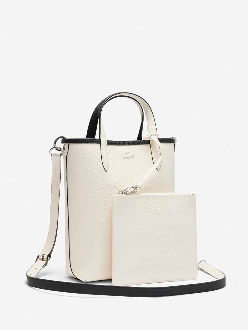 Mala Grande Lacoste Vertical Anna Preta Reversvel com Bolsa