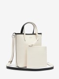 Mala Grande Lacoste Vertical Anna Preta Reversvel com Bolsa