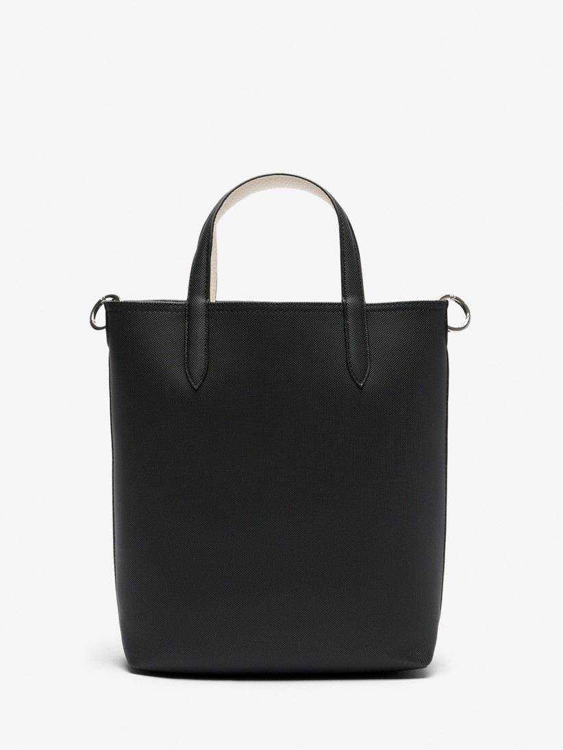 Mala Grande Lacoste Vertical Anna Preta Reversvel com Bolsa