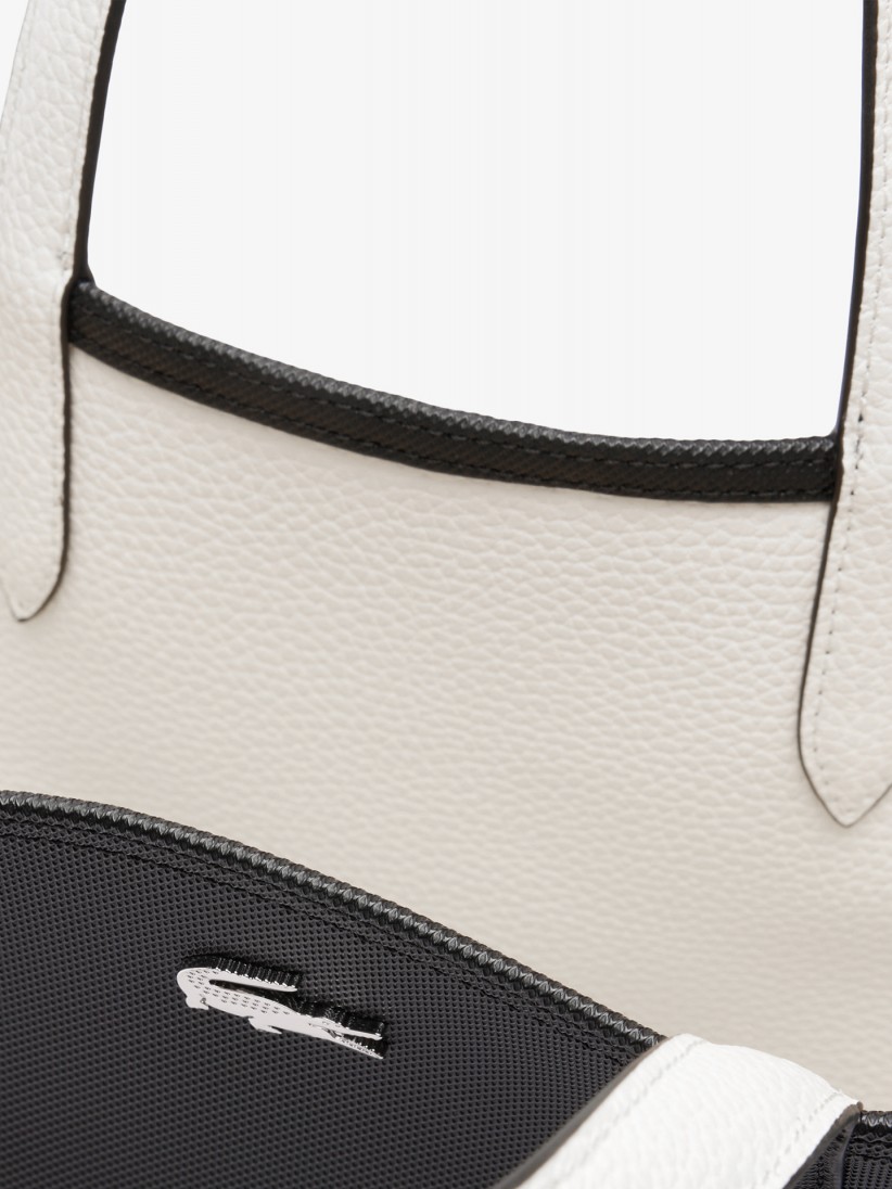 Mala Grande Lacoste Vertical Anna Preta Reversvel com Bolsa