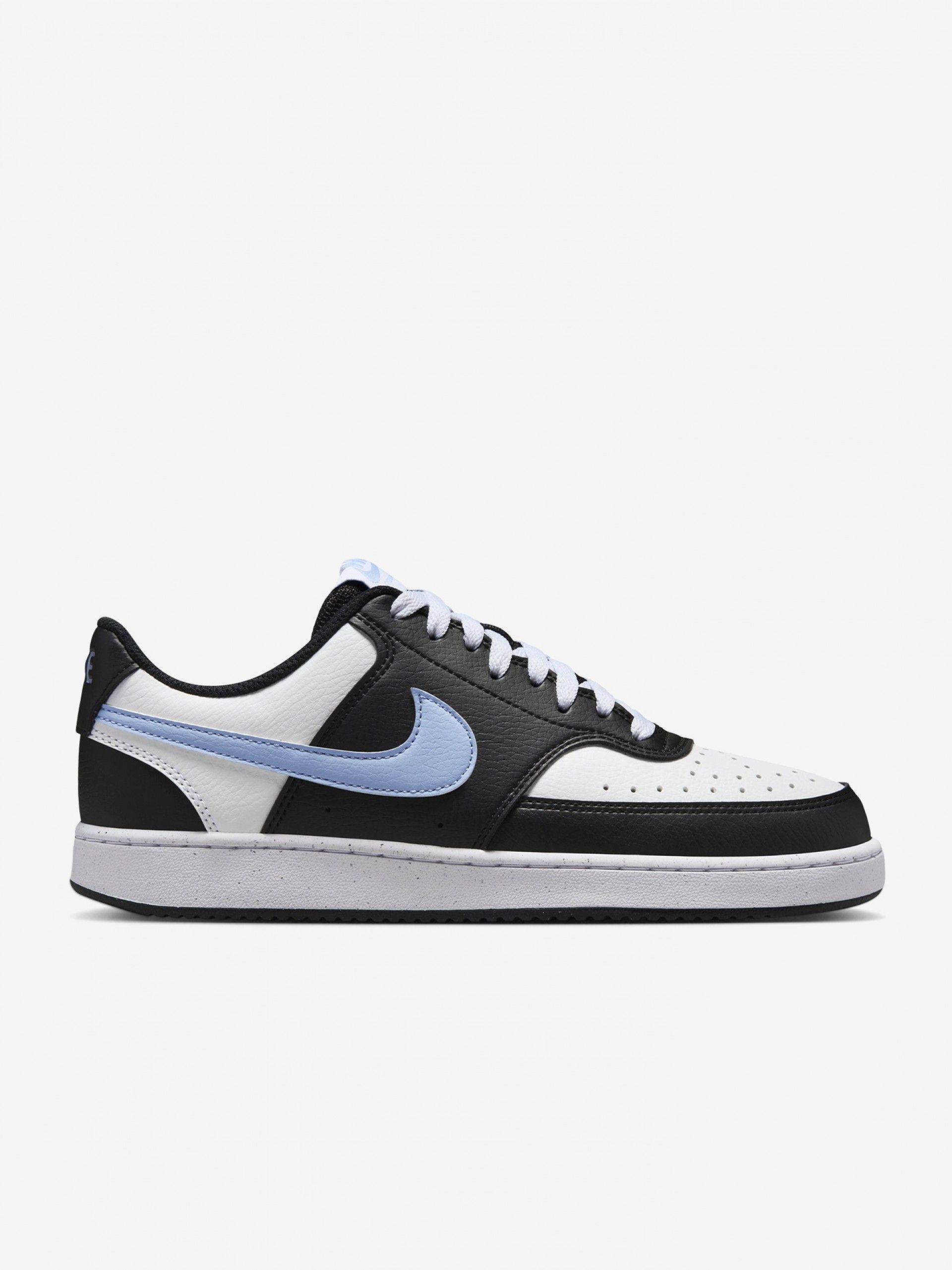Sapatilhas Nike Court Vision Low Next Nature Pretas e Azuis Para Mulher