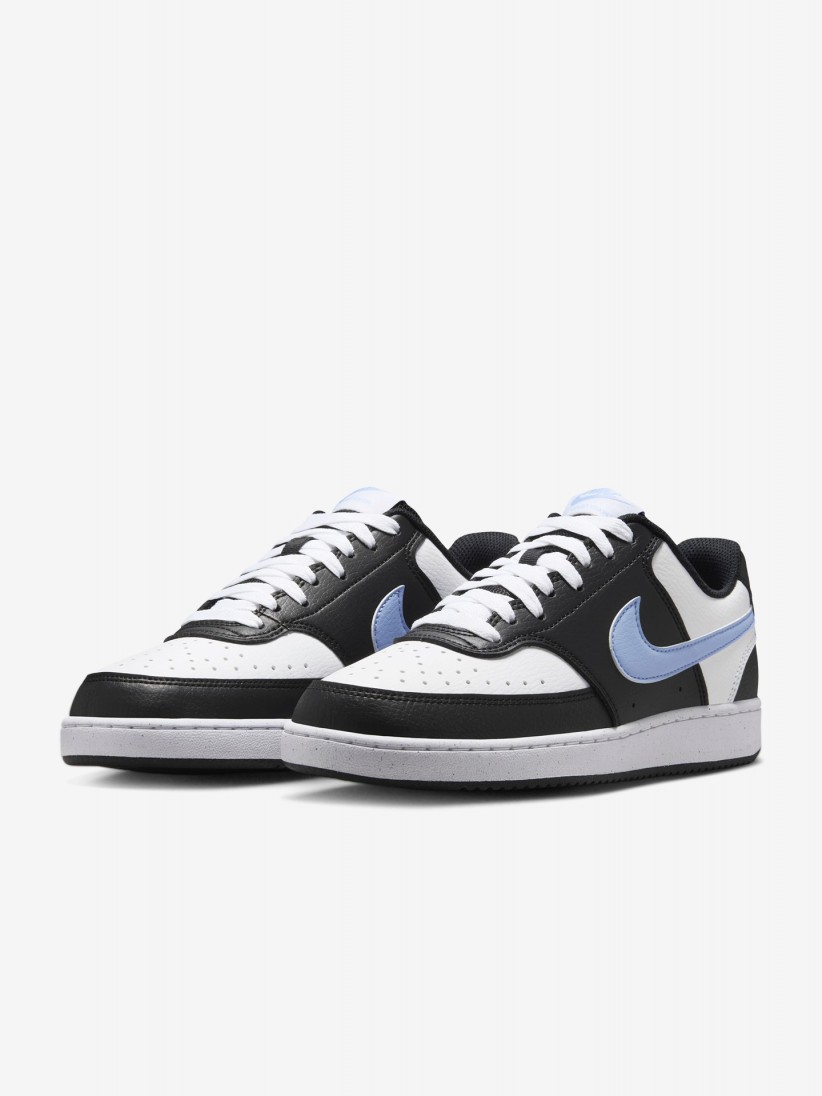 Nike Court Vision Low Next Nature Black and Blue Sneakers For Women