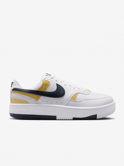 Sapatilhas Nike Gamma Force Brancas e Amarelas Para Mulher