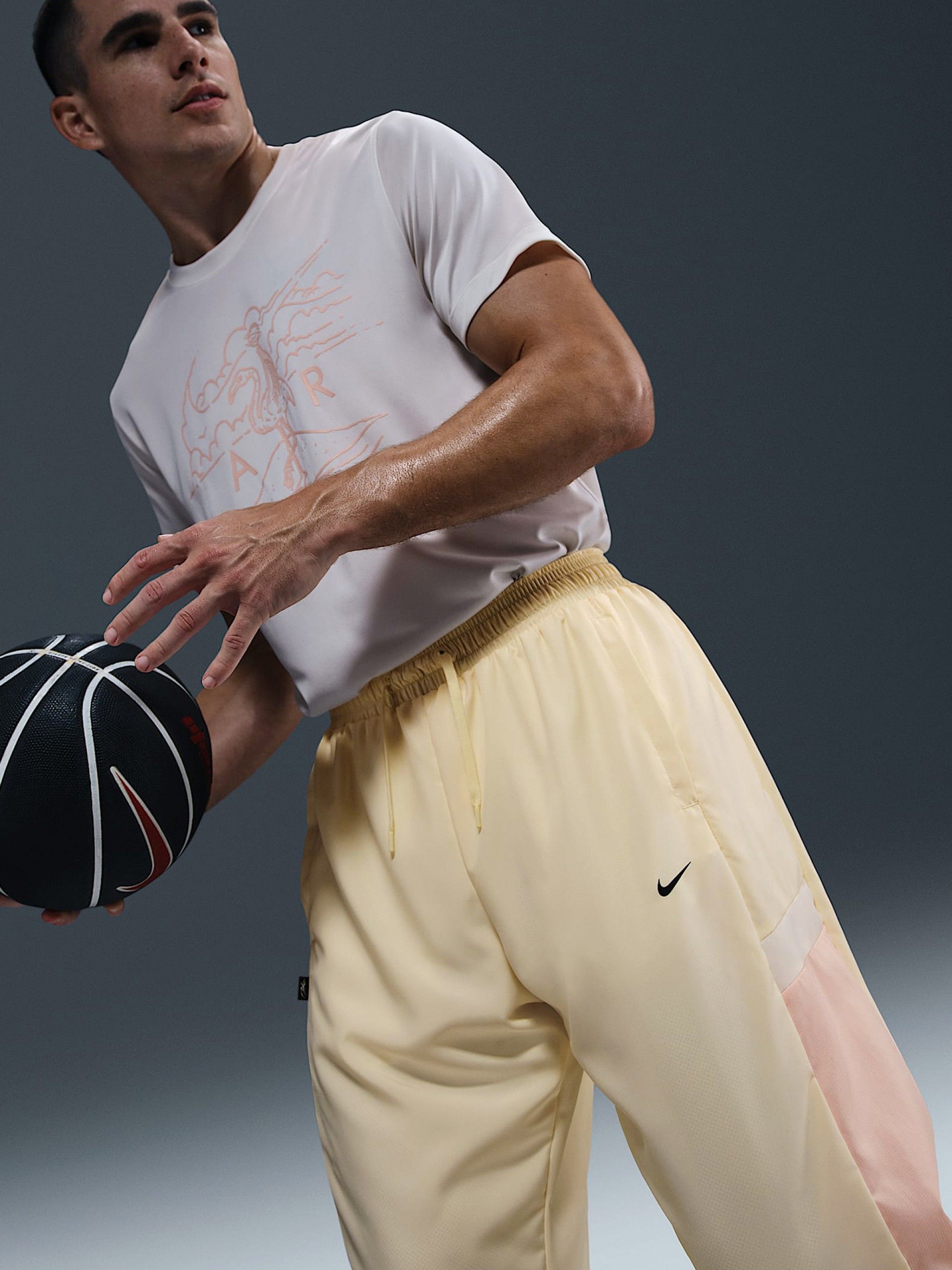 Pantalones de Baloncesto Nike Icon Woven Amarillos Para Hombre