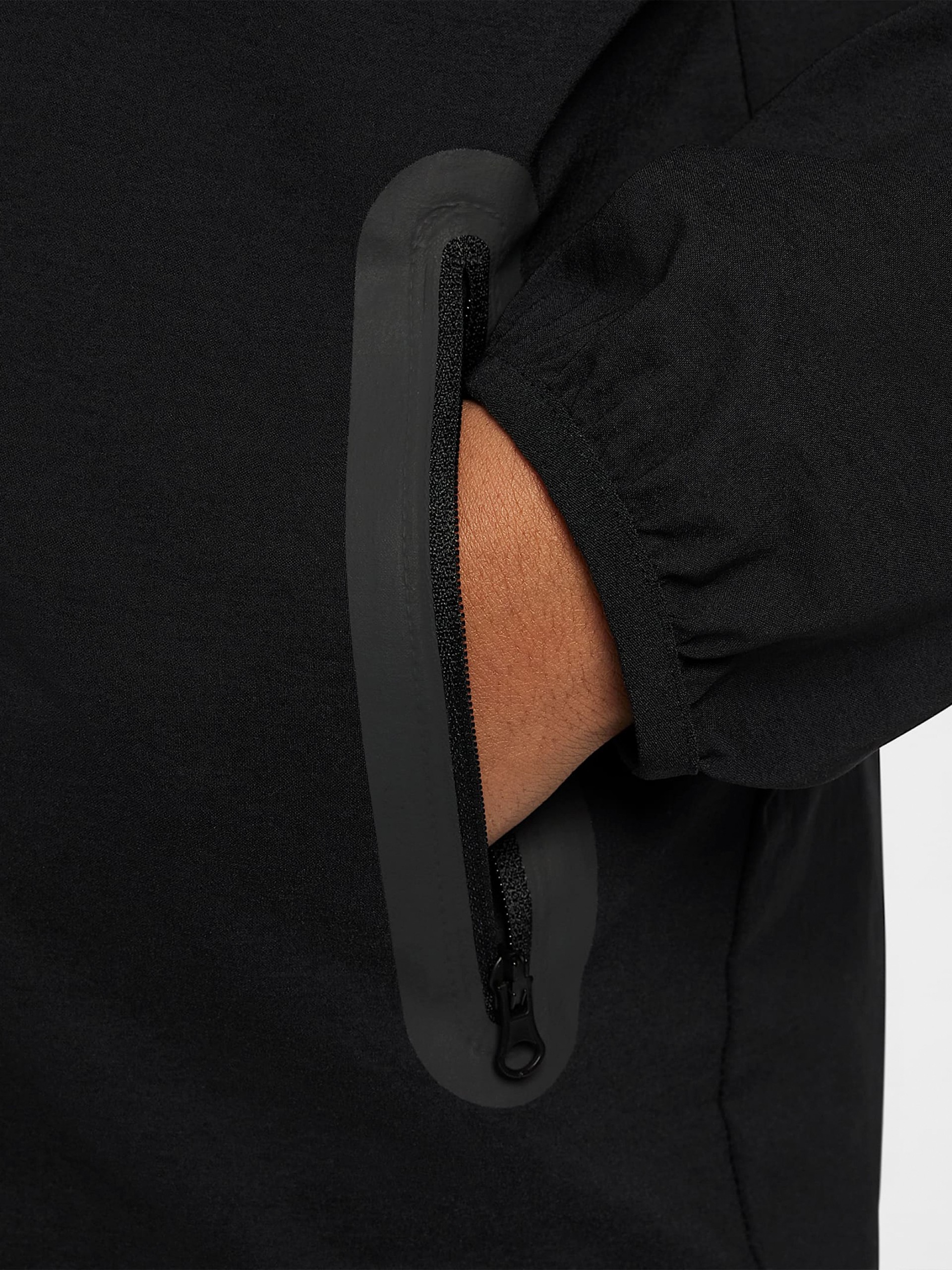 Chaqueta con Capucha Nike Tech Júnior Negra