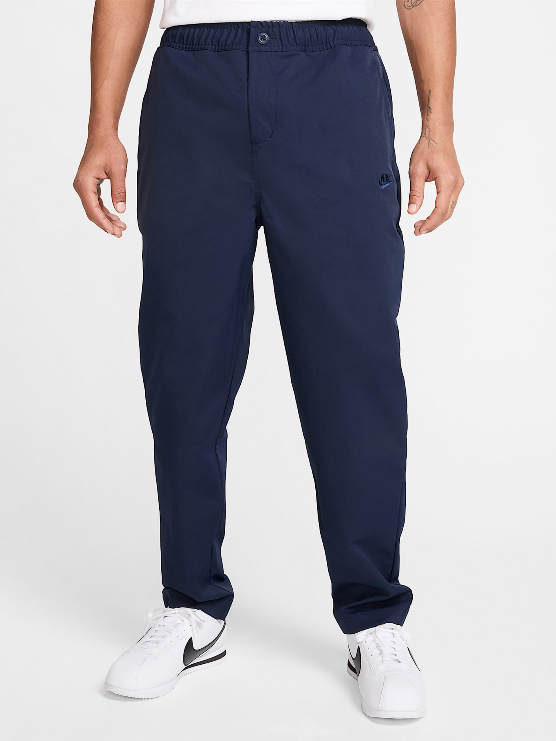 Nike Club Woven Tapered Blue Trousers For Men