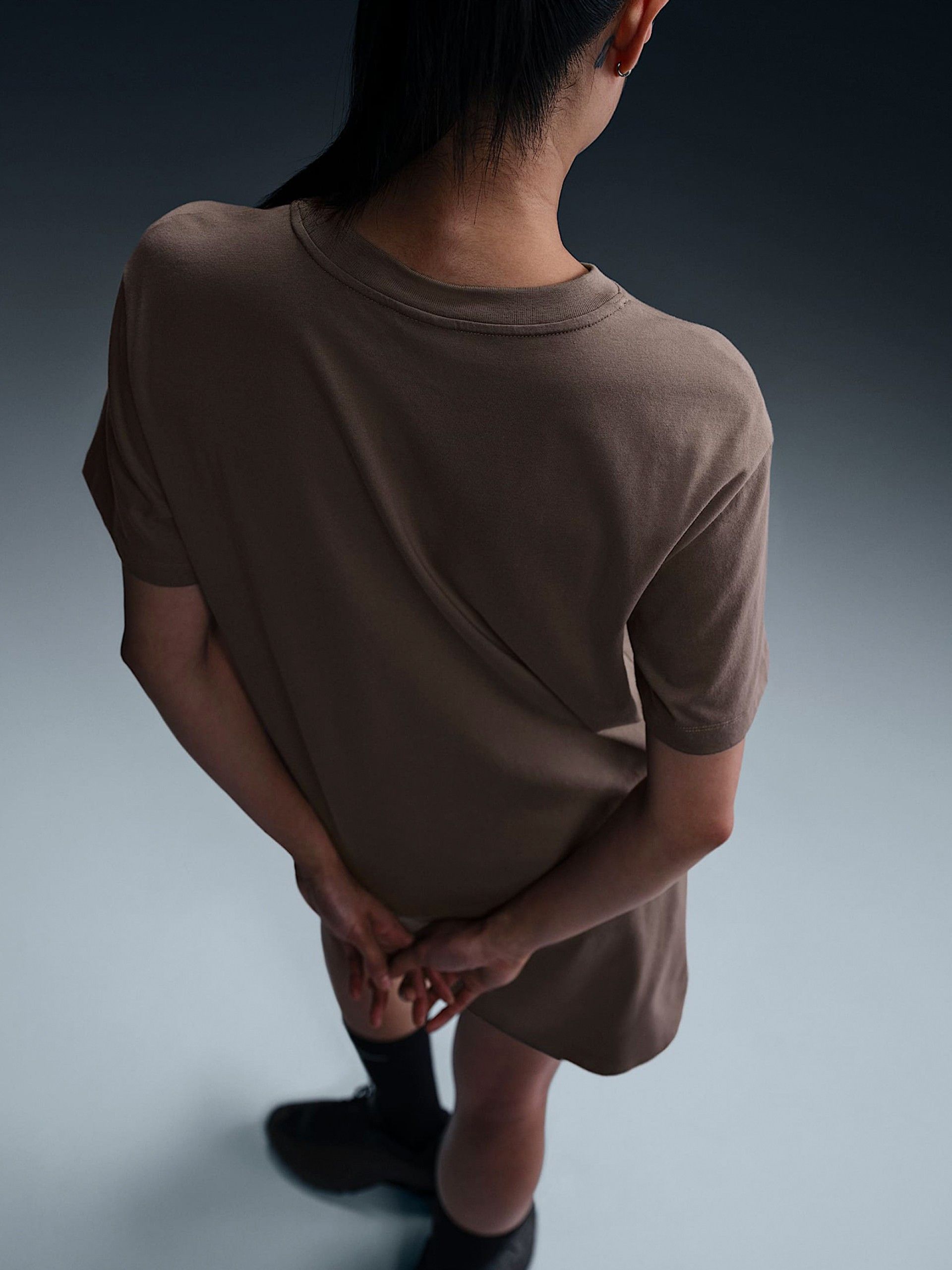 Vestido Nike Sportswear Chill Knit Castanho Para Mulher