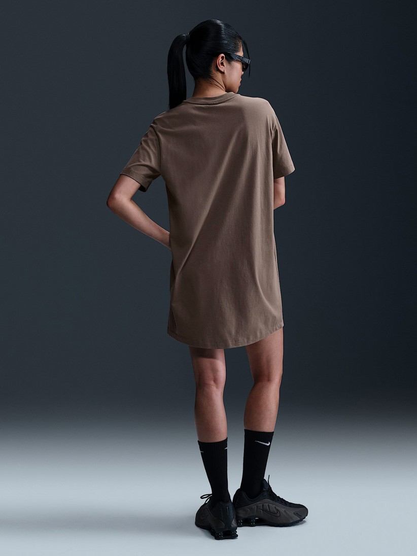 Vestido Nike Sportswear Chill Knit Marrn Para Mujer