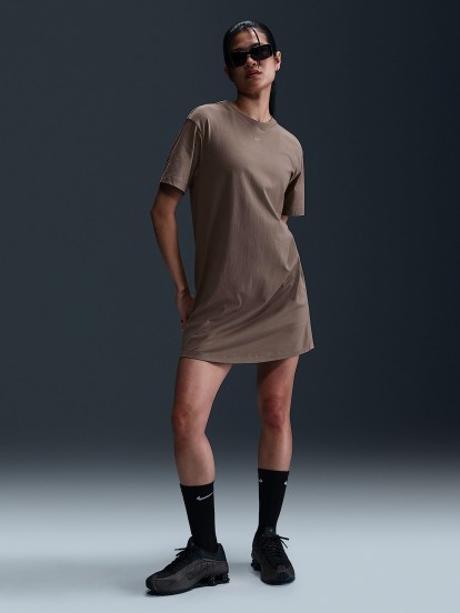 Vestido Nike Sportswear Chill Knit Marrn Para Mujer