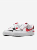 Sapatilhas Nike Air Force 1 Shadow Brancas e Vermelhas Para Mulher