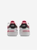 Sapatilhas Nike Air Force 1 Shadow Brancas e Vermelhas Para Mulher