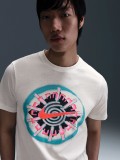 Camiseta Nike Sportswear Beige Estampada Para Hombre