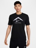 Camiseta de Trail Nike Dri-FIT Negra Para Hombre