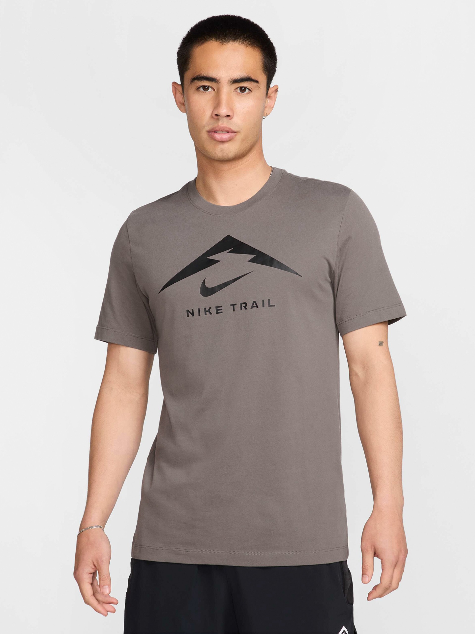 Nike Dri-FIT Brown Trail Running T-shirt For Men