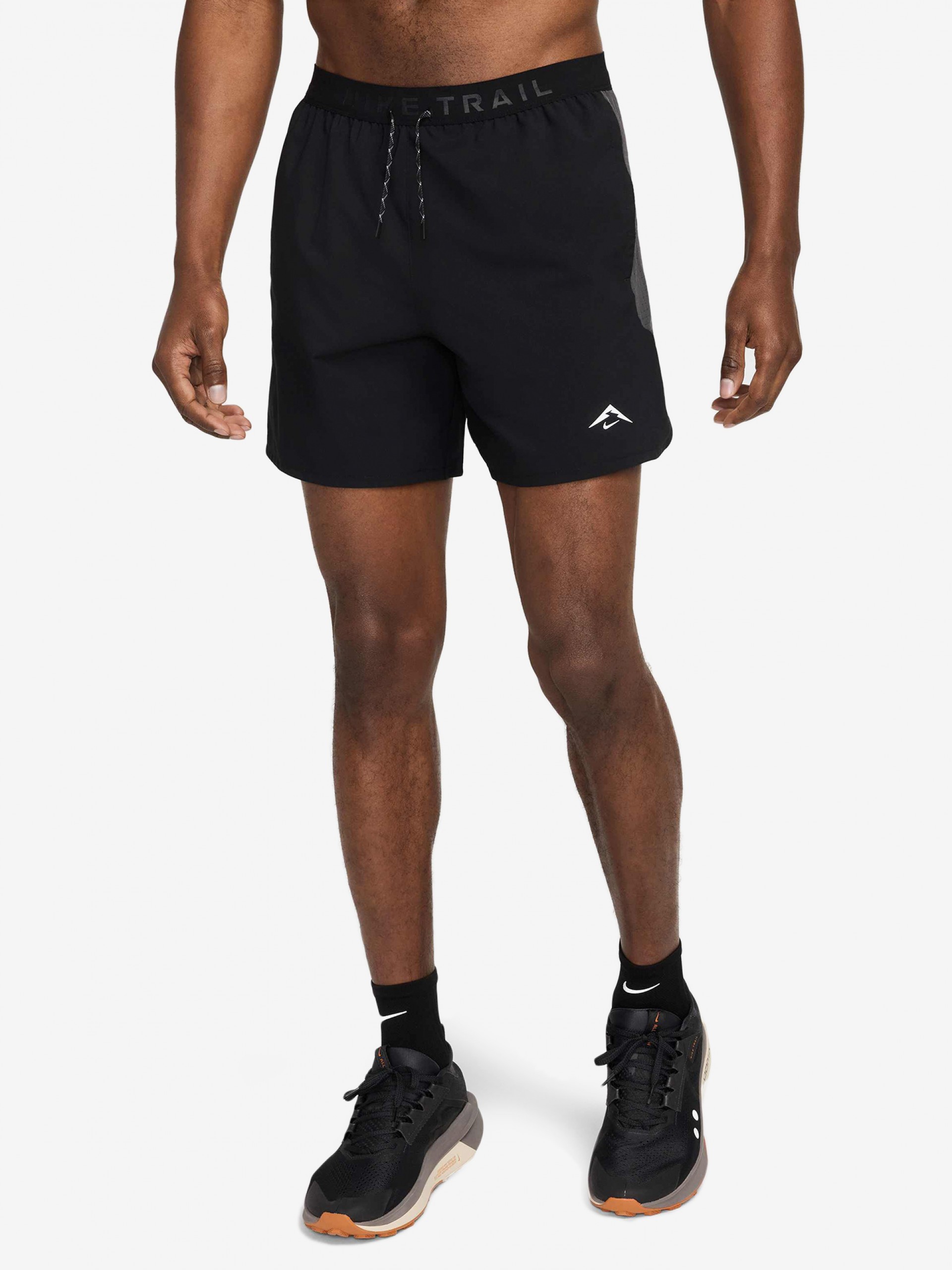 Pantalones Cortos de Trail Nike Dri-FIT 15cm Negros Para Hombre