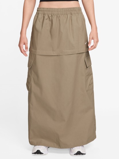 Nike Sportswear Essential Cargo Beige Skirt For Women