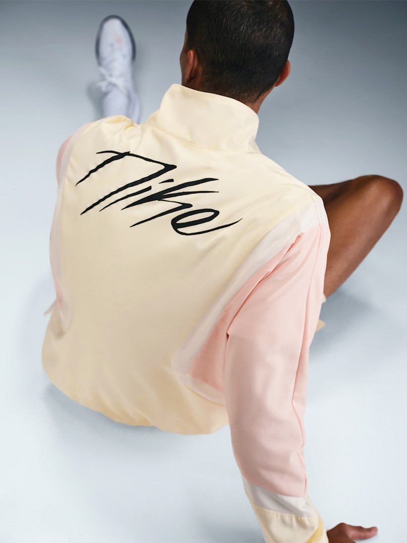 Nike Icon Woven Yellow and Pink Basketball Jacket For Men