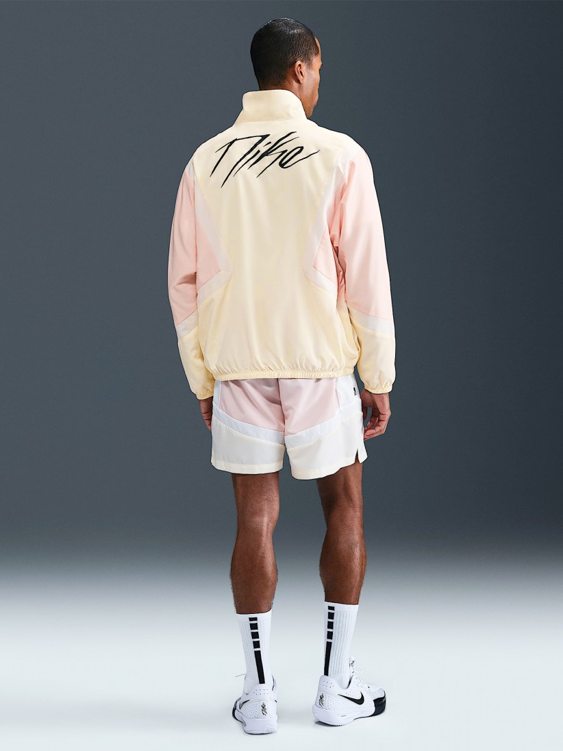 Nike Icon Woven Yellow and Pink Basketball Jacket For Men