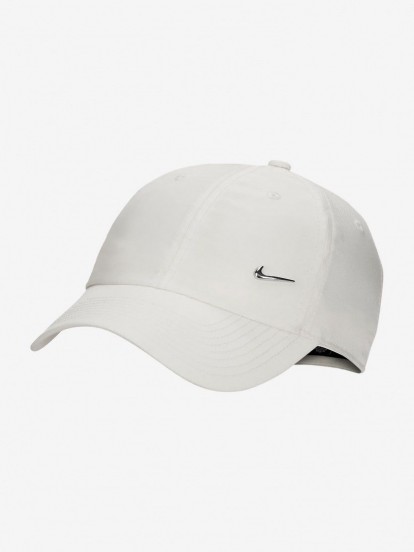 Gorra Nike Dri-FIT Club Unstructured Metal Swoosh Blanca