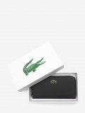 Carteira Lacoste Women's Concept Petit Pique 12 Card Zip Preta