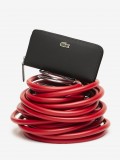 Carteira Lacoste Women's Concept Petit Pique 12 Card Zip Preta