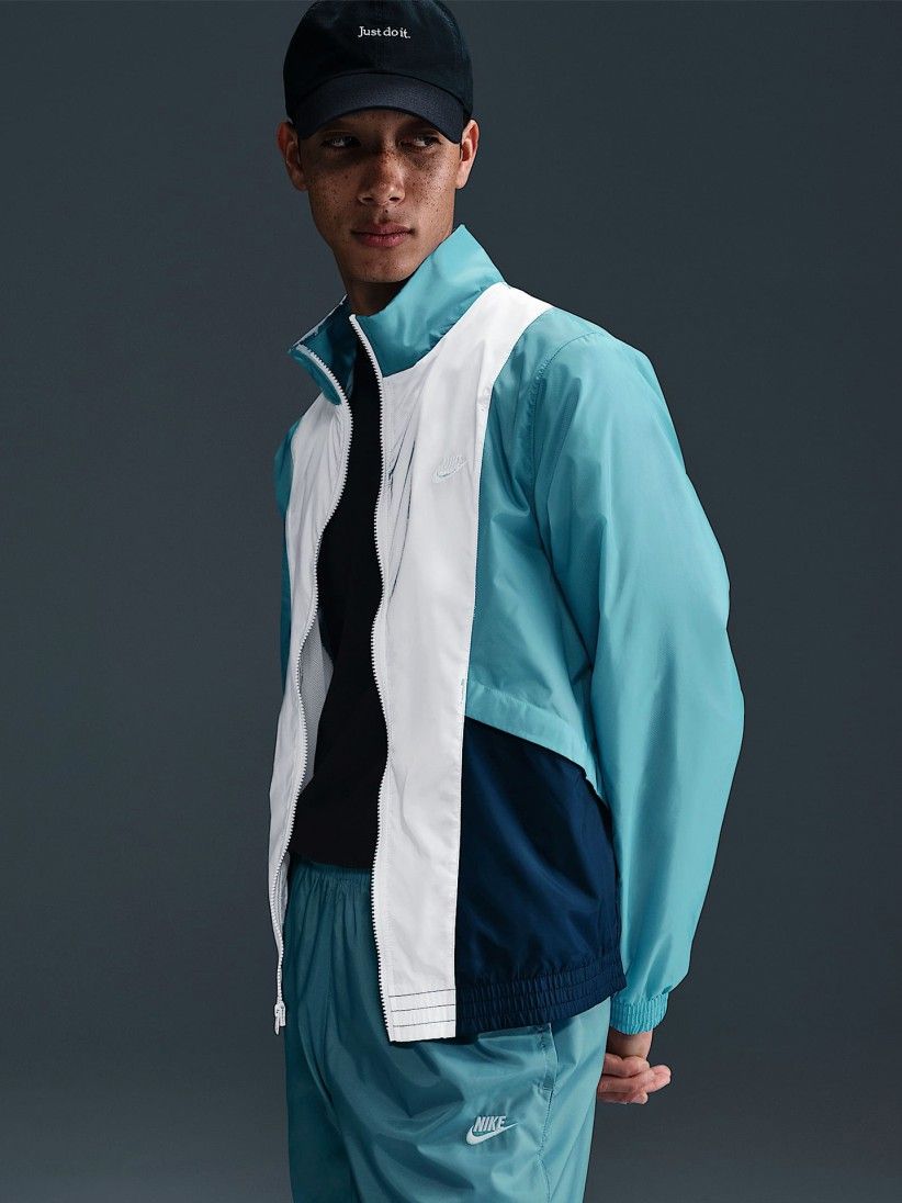 Fato de Treino Nike Club Woven Azul e Branco Para Homem