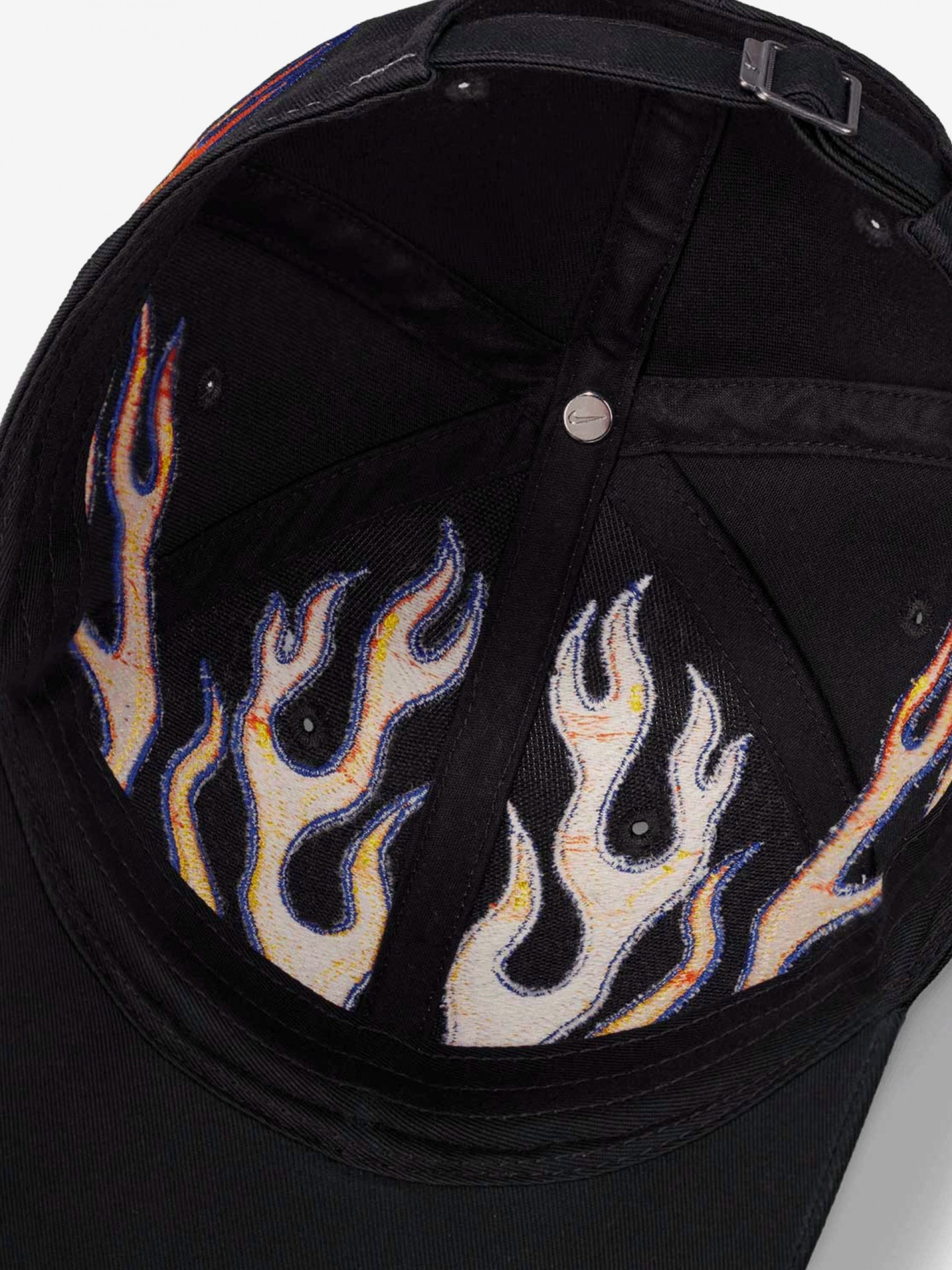 Nike Club OG Flame Embroidered Orange and Black Cap