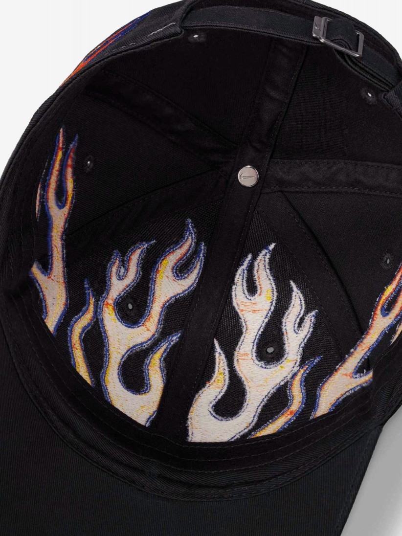 Nike Club OG Flame Embroidered Orange and Black Cap