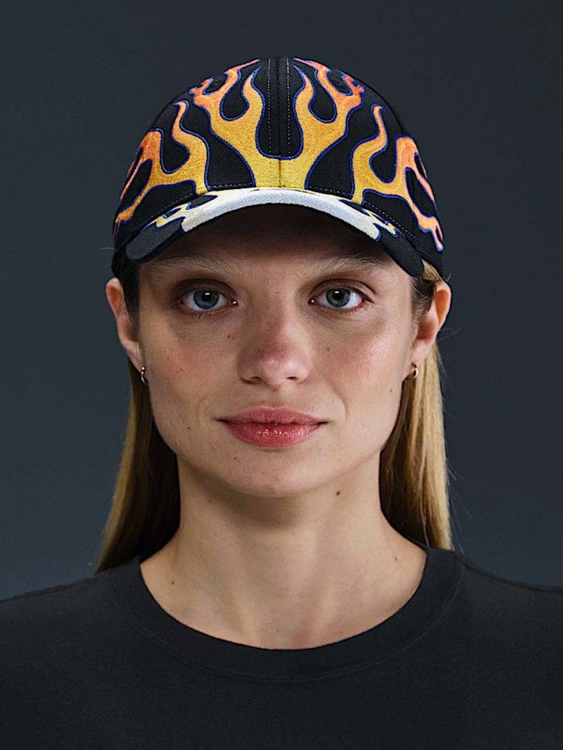 Nike Club OG Flame Embroidered Orange and Black Cap