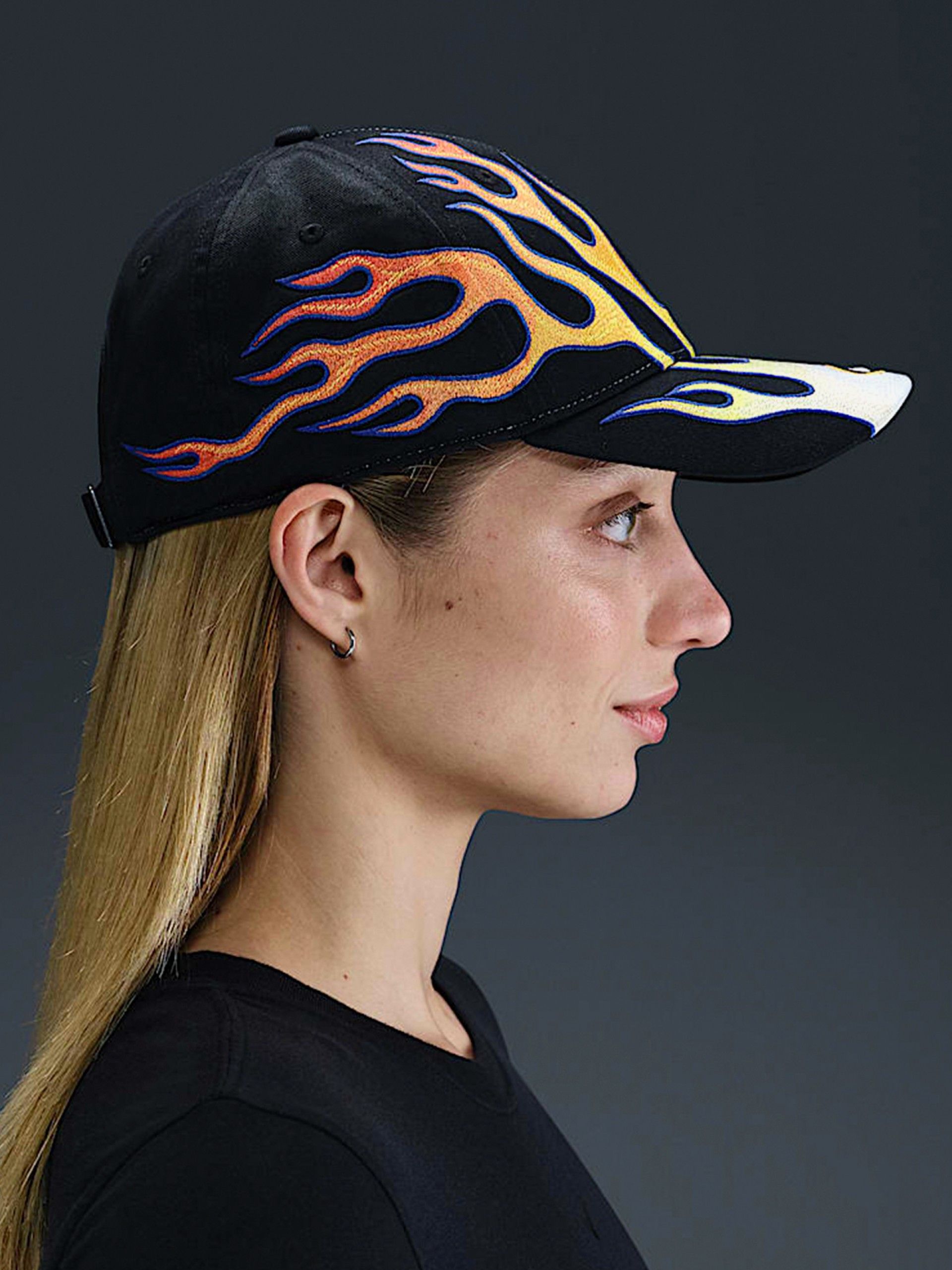 Nike Club OG Flame Embroidered Orange and Black Cap