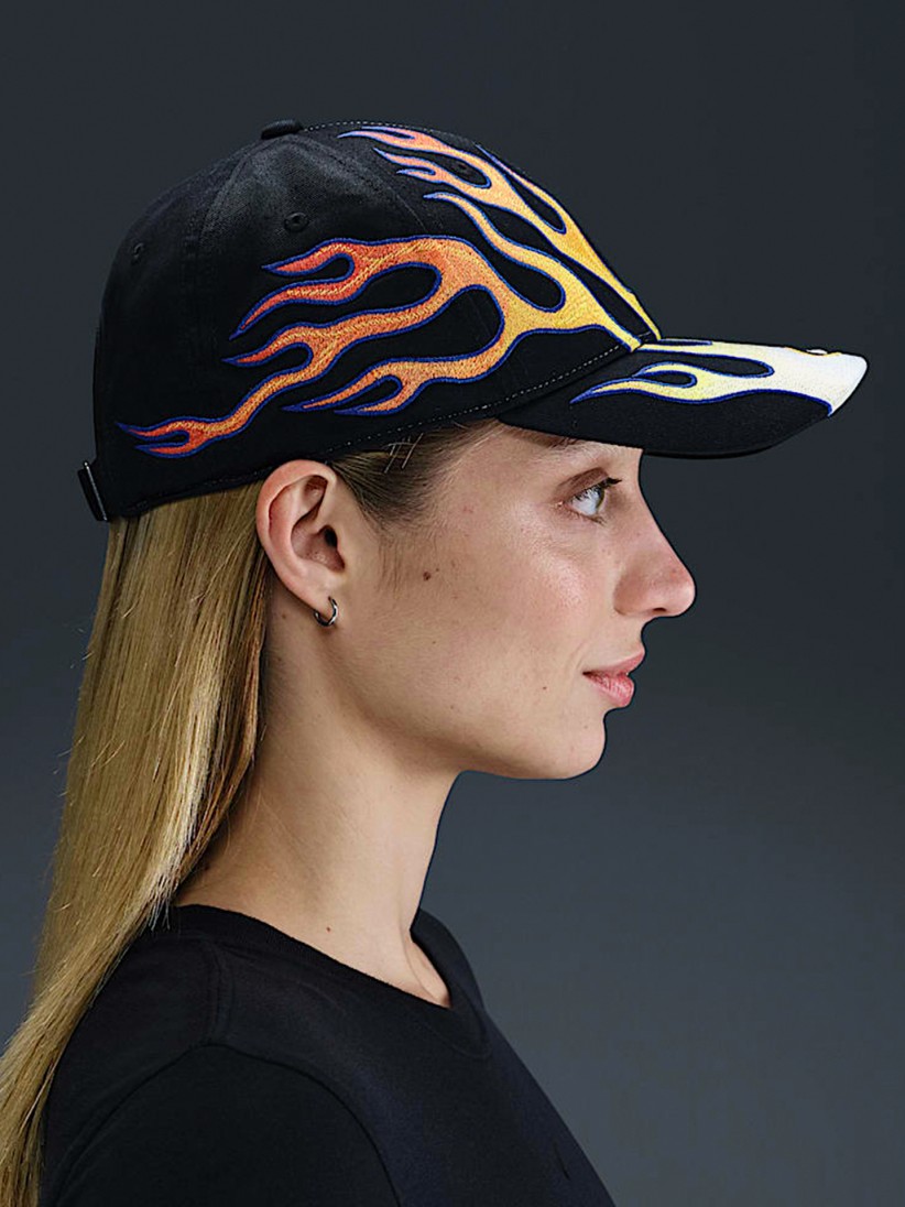 Nike Club OG Flame Embroidered Orange and Black Cap