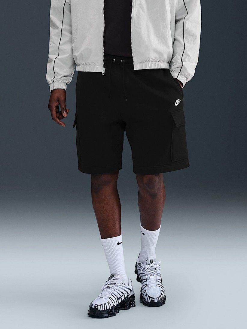 Cales Nike Fleece Cargo Pretos Para Homem