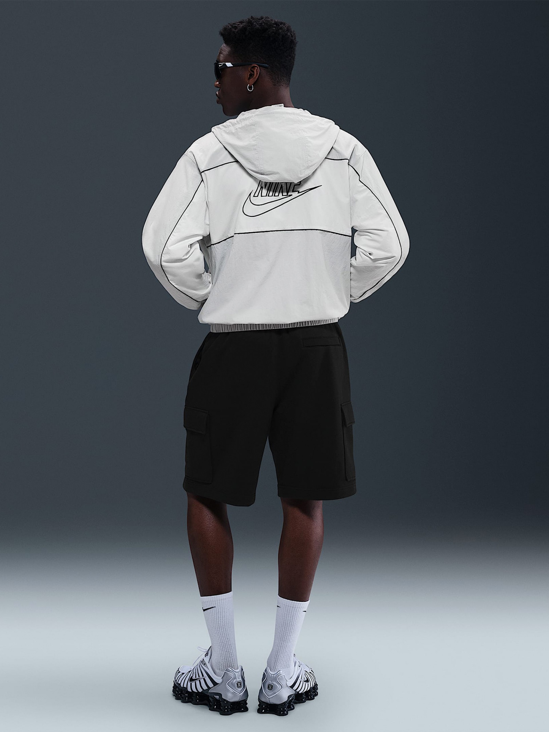 Calções Nike Fleece Cargo Pretos Para Homem