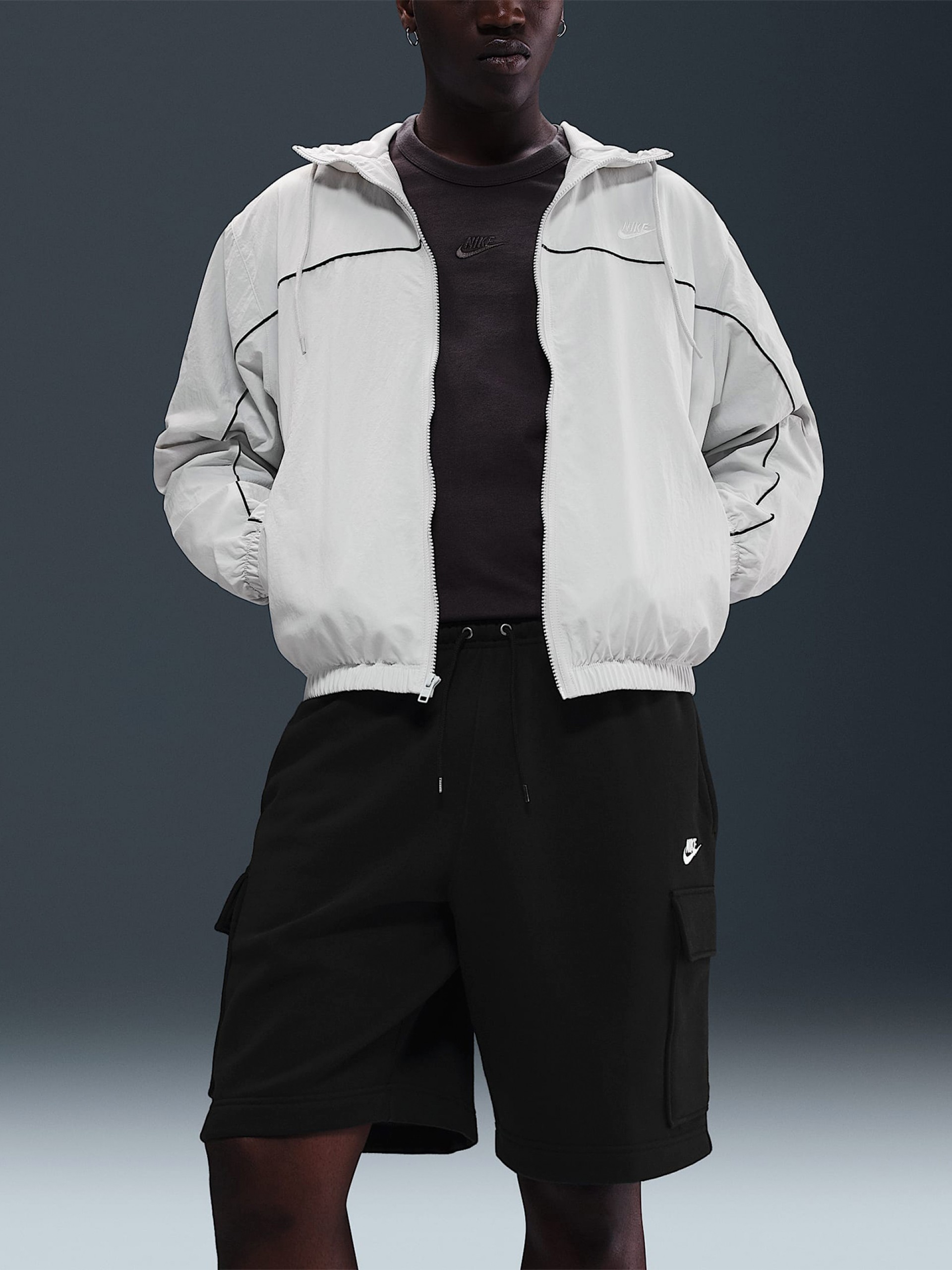 Calções Nike Fleece Cargo Pretos Para Homem