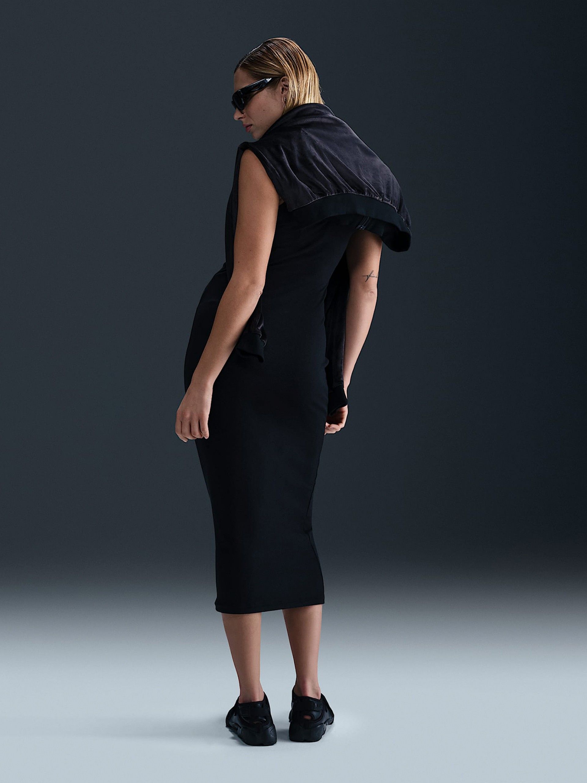 Vestido Nike Sportswear Chill Knit Preto Para Mulher