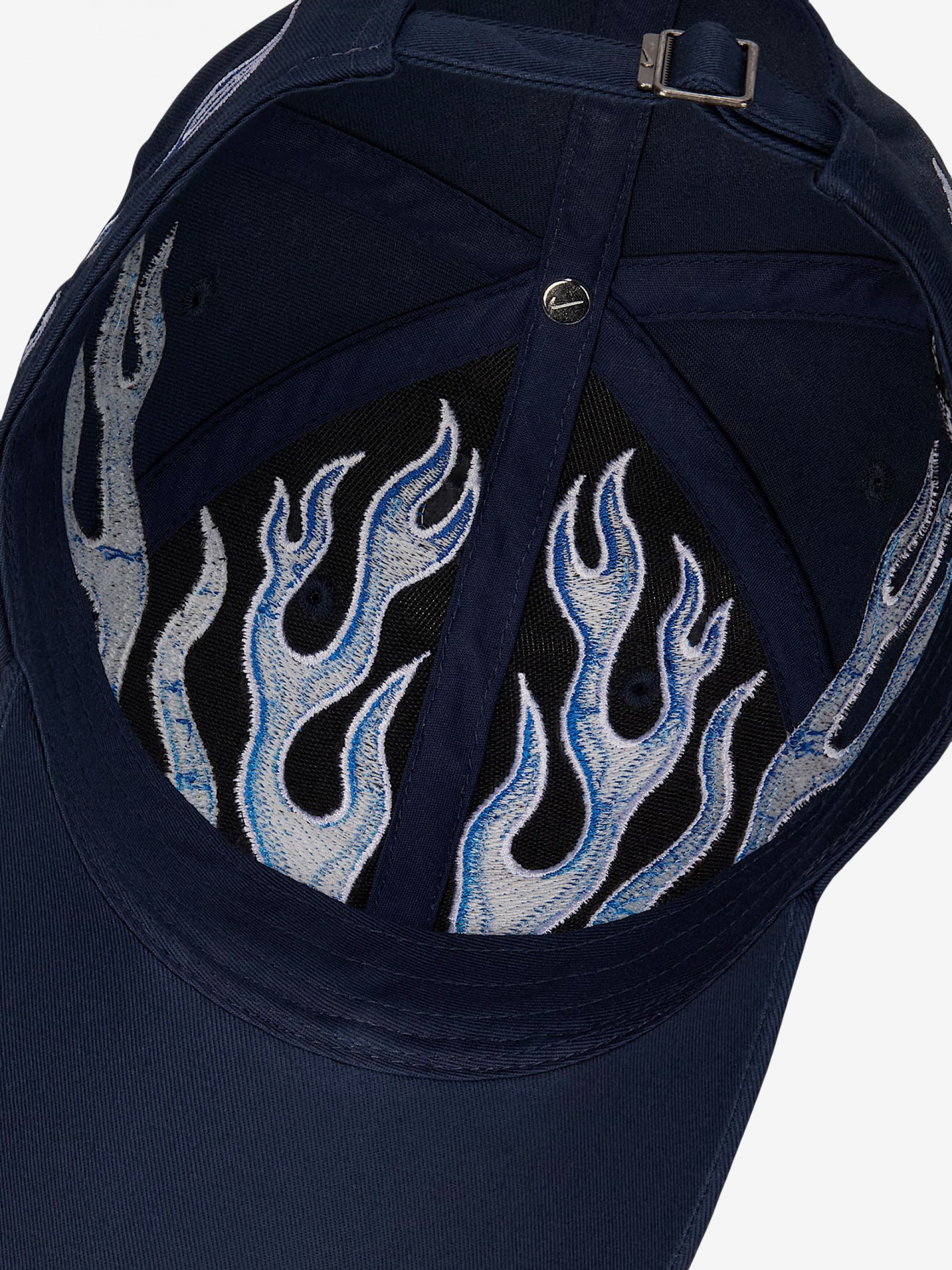 Nike Club OG Flame Embroidered Blue Cap